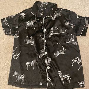 Shein matching PJ set with Zebras